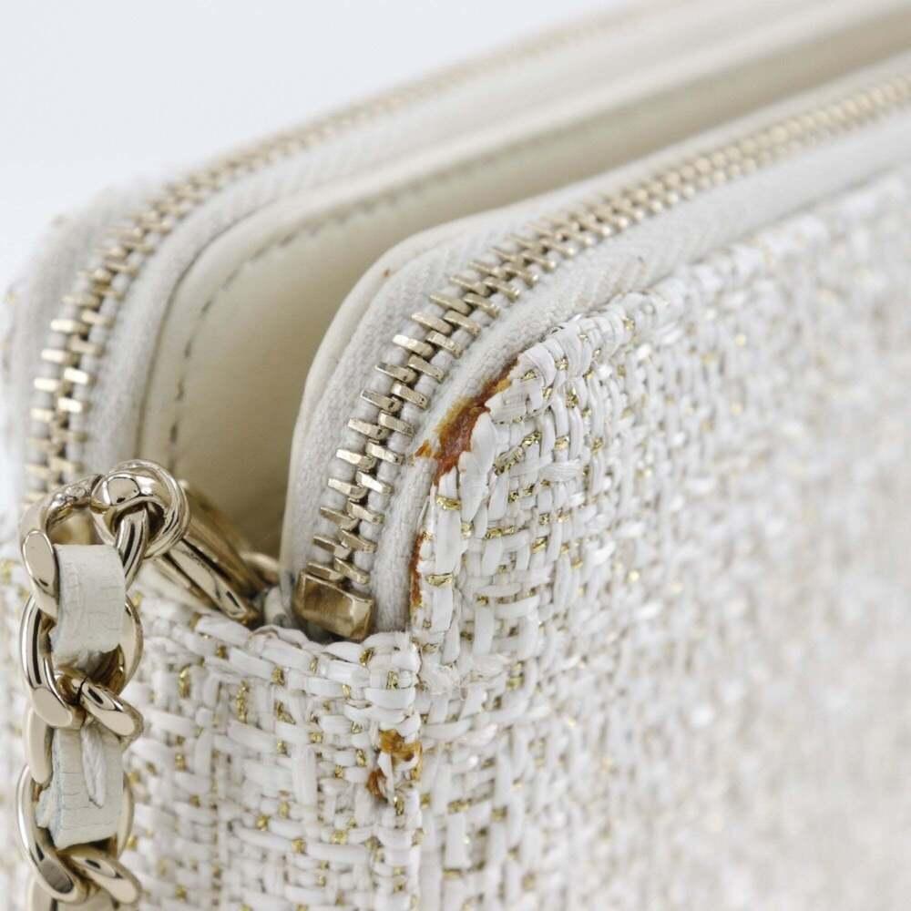 CHANEL White Deauville Shoulder Bag - Picture 9 of 16